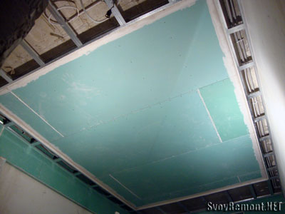 потолок из гипсокартона